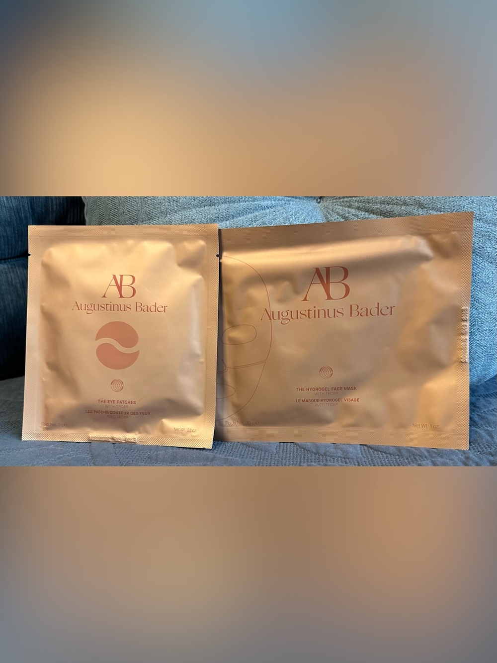 Brand New Augustinus Bader Hydrogel Eye Patch and Hydrogel Face Mask